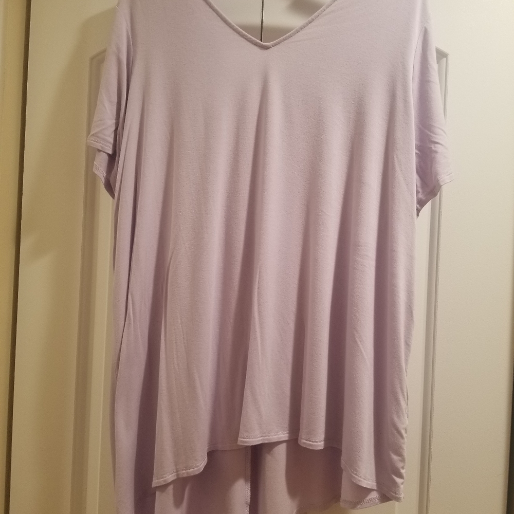 Dramatic drape-back tee